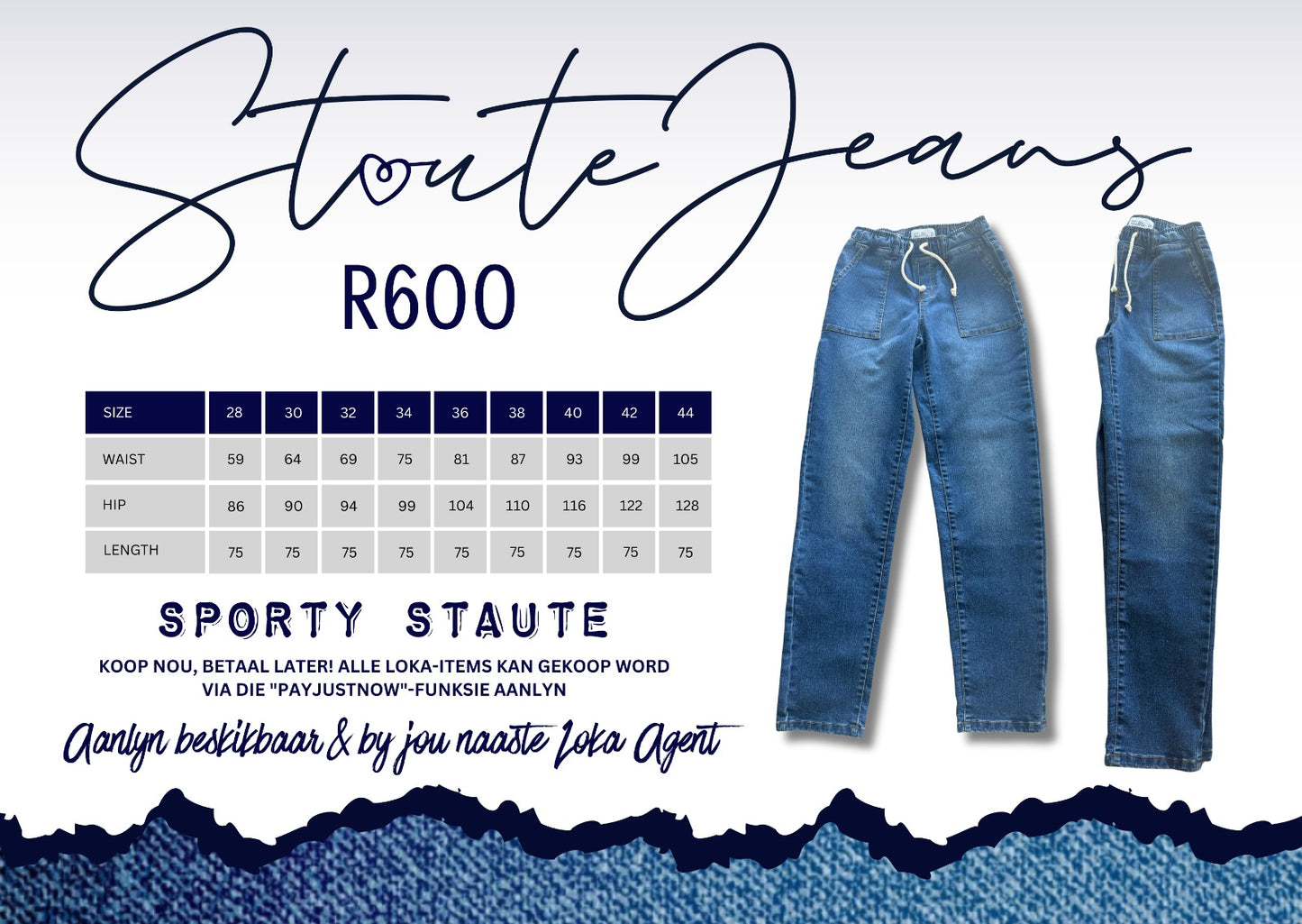 Sporty maar Stoute jean