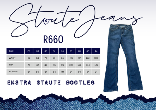 Staute Jeans Extra Length bootleg